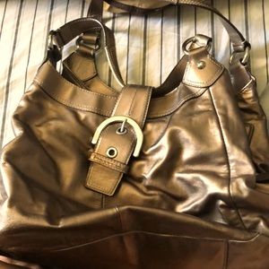 Metallic Coach Hobo